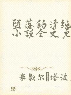 堕落的清纯校花小说全文免费