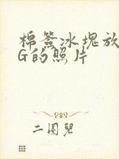 棉签冰块放入PG的照片