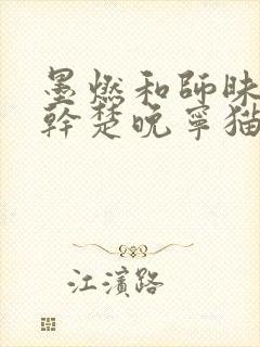 墨燃和师昧同时干楚晚宁猫弄