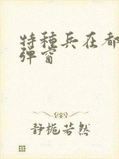 特种兵在都市无弹窗