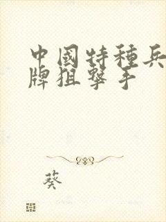 中国特种兵之王牌狙击手