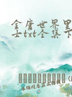 金庸世界里的道士txt全集下载