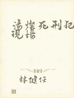 汤灿死刑犯枪决现场