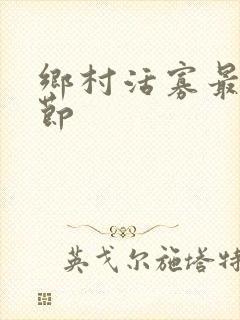 乡村活寡最新章节