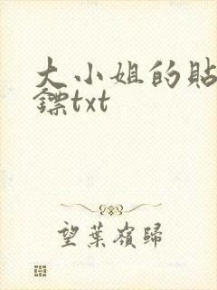 大小姐的贴身保镖txt