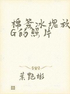 棉签冰块放入PG的照片