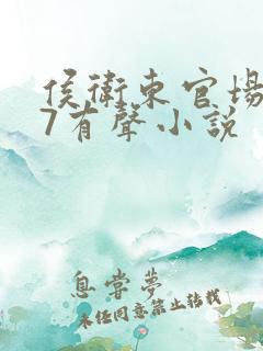 侯卫东官场笔记7有声小说