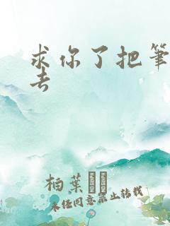 求你了把笔拿出去