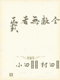 正者无敌全集下载