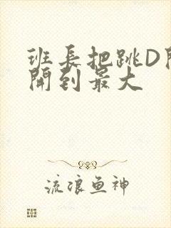 班长把跳D开关开到最大