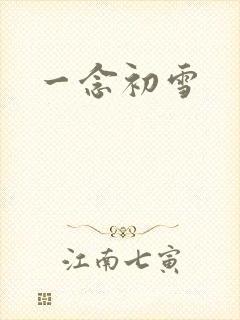 一念初雪