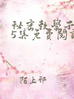 秘密教学子豪65集免费阅读