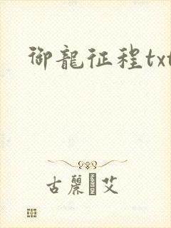 御龙征程txt