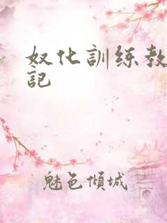 奴化训练教程日记