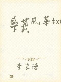 盛世风华txt下载