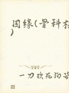 因缘(骨科校园)