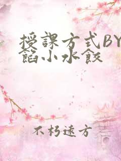 授课方式BY肉馅小水饺