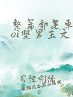 整篇都是车的doi双男主文