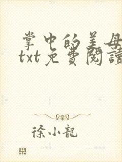 掌中的美母版主txt免费阅读