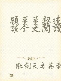 顾蔓蔓黎瑾泽小说全文阅读