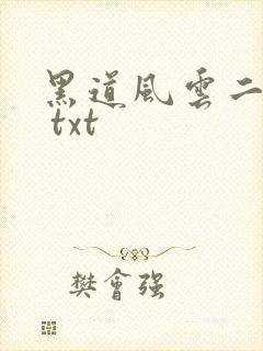 黑道风云二十年 txt