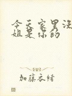 今天家里没人姐姐是你的