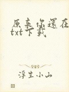 原来你还在这里txt下载