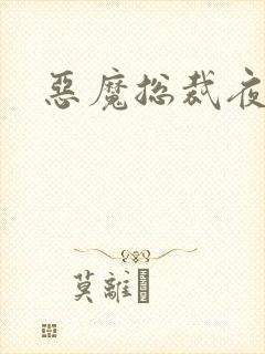 恶魔总裁夜锁爱