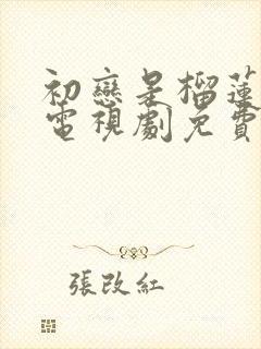 初恋是榴莲先生电视剧免费观看