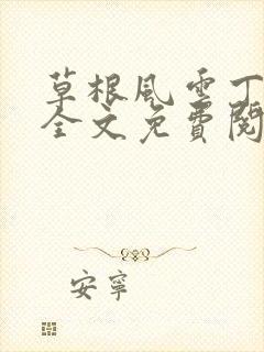 草根风云丁长生全文免费阅读