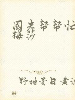 国光帮帮忙知花梅莎