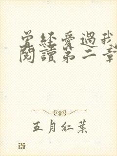 曾经爱过我在线阅读第二章