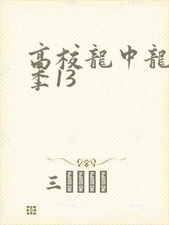 高校龙中龙第二季13