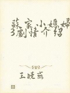 苏家小媳妇1v3剧情介绍