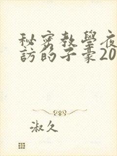 秘密教学夜晚到访的子豪20话