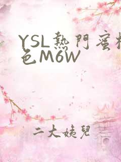 YSL热门蜜桃色M6W