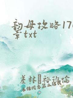 韵母攻略176章txt