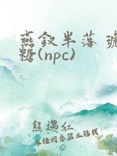 燕钗半落 琥珀糖(npc)
