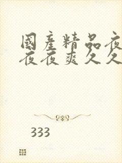 国产精品夜夜春夜夜爽久久小说