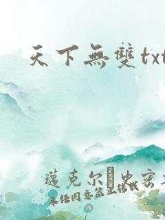 天下无双txt