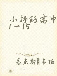 小诗的高中日记1一15