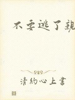 不要逃了亲爱的