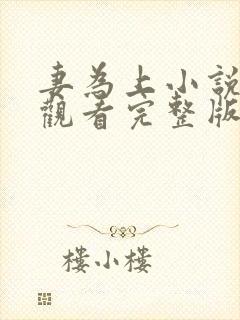 妻为上小说免费观看完整版笔趣阁