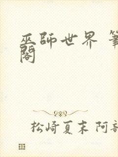 巫师世界 笔趣阁