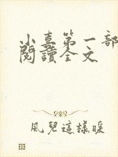 小喜第一部免费阅读全文