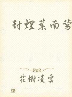 封煜叶南莺小说