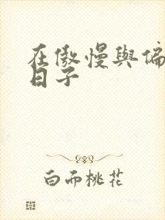 在傲慢与偏见的日子