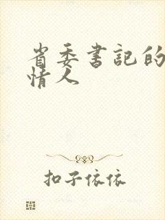 省委书记的秘密情人