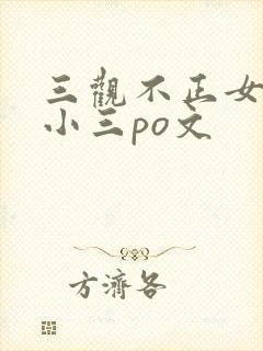 三观不正女主是小三po文