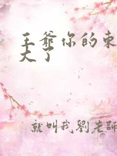 王爷你的东西太大了